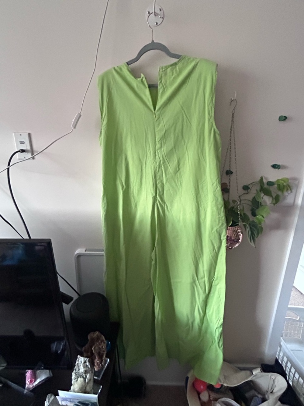 Lime Green Sleeveless Jumpsuit